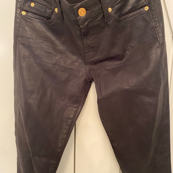 7 For All Mankind Wax Coated Skinny Jeans!! Size:27 - Picture 11 of 14